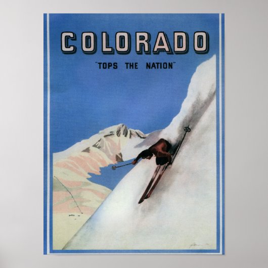 国のトップ – スキーの宣伝ポスター ポスター (正面)