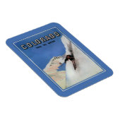 国のトップ – スキーの宣伝ポスター マグネット (右側)