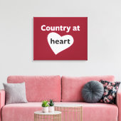 国のハート キャンバスプリント (インサイチュ (リビング))