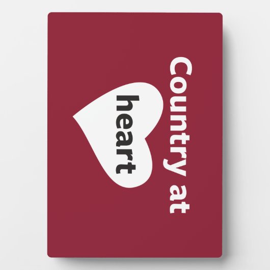 国のハート フォトプラーク (正面)