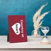 国のハート フォトプラーク (側面)