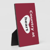 国のハート フォトプラーク (側面)