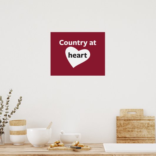 国のハート ポスター (キッチン)