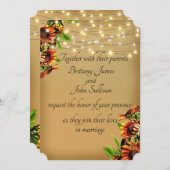 国のヒマワリの結婚 招待状 (正面/裏面)