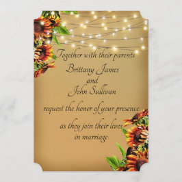 国のヒマワリの結婚 招待状