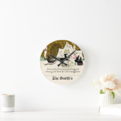 国のビクトリアンクリスマス ラウンド壁時計 (ホーム)