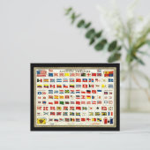 国のフラグ – ヴィンテージグラフ ポストカード (スタンド正面)