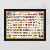 国のフラグ – ヴィンテージグラフ ポストカード (正面)