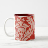 国のフランスので赤くシックなマグ ツートーンマグカップ (左)