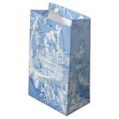 国のフランスのトイレパターン スモールペーパーバッグ (裏面アングル)