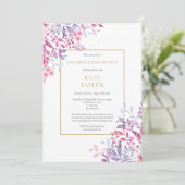 国のフローラ写真葬儀お祝いの生活 招待状 (スタンド正面)