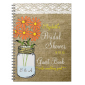 国のブライダルシャワーの来客名簿 ノートブック (正面)