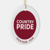 国のプライド セラミックオーナメント (右)
