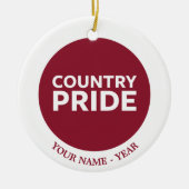 国のプライド セラミックオーナメント (正面)