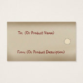 国のボタンのつるラベル (裏面)