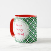 国のメリークリスマスヴィンテージスタイルギフト マグカップ (正面左)