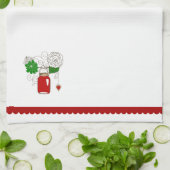 国のメーソンジャーのクリスマスタオル キッチンタオル (折り畳み)