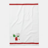 国のメーソンジャーのクリスマスタオル キッチンタオル (縦)