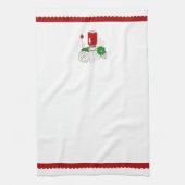 国のメーソンジャーのクリスマスタオル キッチンタオル (縦)