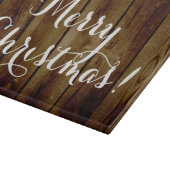 国のヴィンテージの木製のメリークリスマス カッティングボード (角)