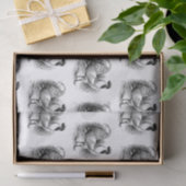 国のヴィンテージタイル張りのロングパーティー組織 薄葉紙 (ギフト)