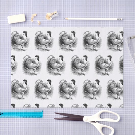 国のヴィンテージタイル張りのロングパーティー組織 薄葉紙 (クラフト)