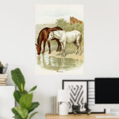 国のヴィンテージ馬ホームオフィス ポスター (ホームオフィス)