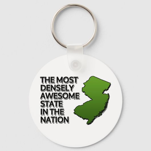 国の中で最も素晴らし人口密度の高い州 キーホルダー (正面)
