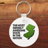 国の中で最も素晴らし人口密度の高い州 キーホルダー (正面)