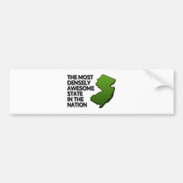 国の中で最も素晴らし人口密度の高い州 バンパーステッカー