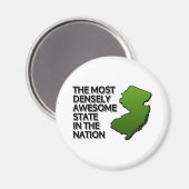 国の中で最も素晴らし人口密度の高い州 マグネット (正面/裏面)