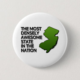 国の中で最も素晴らし人口密度の高い州 缶バッジ
