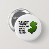 国の中で最も素晴らし人口密度の高い州 缶バッジ (正面&裏面)