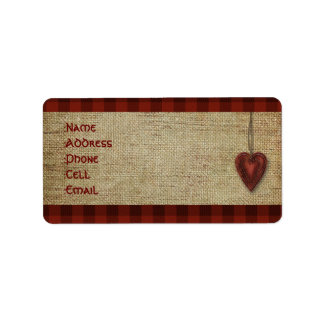 国の住所 シール