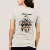 国の保護者 | レディース トライブレンドTシャツ (裏面)