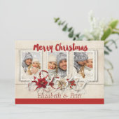 国の写真エレガントクリスマスカード シーズンカード (スタンド正面)
