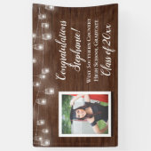 国の写真パーソナライズされた卒業バナー記号 横断幕 (縦)