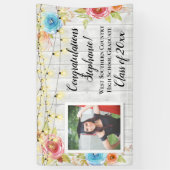 国の写真パーソナライズされた卒業バナー記号 横断幕 (縦)