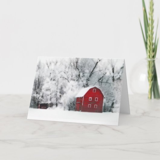 国の冬，クリスマスカード シーズンカード (正面)