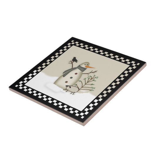 国の初期のな雪だるまのタイル タイル (側面)