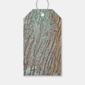 国の古素朴い木のハートありがとうラベル ギフトタグ (裏面)