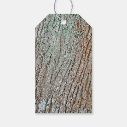 国の古素朴い木のハートありがとうラベル ギフトタグ (裏面)