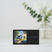 国の古風な教会 名刺 (スタンド正面)