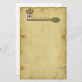 国の台所羊皮紙の文房具 便箋 (正面/裏面)