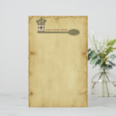 国の台所羊皮紙の文房具 便箋 (スタンド正面)