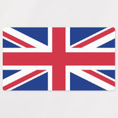 国の国旗のある愛国的なラ統一されたベル ラベル (デザイン1)