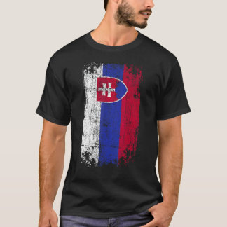国の国旗の土産グランジ国旗スロバキア Tシャツ