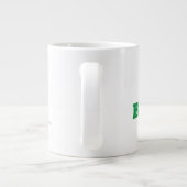 国の地図にあるベナン国旗 ジャンボコーヒーマグカップ (裏面)