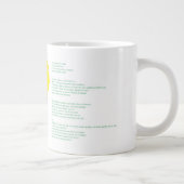 国の地図にあるベナン国旗 ジャンボコーヒーマグカップ (右)