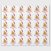 国の女性のカーボーイの帽子はカスタマイズ可能なクリスマスを追い出します ラッピングペーパー (フラット)